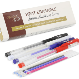 Madam Sew Heat Erasable Fabric Marking Pens with 4 Refills