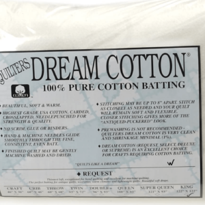 Quilter's Dream White Cotton White Request Batting (120 x 122) King