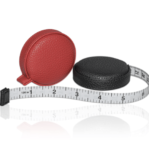 Set of 2 120 Inch Retractable Tape Measures - Leather Cases