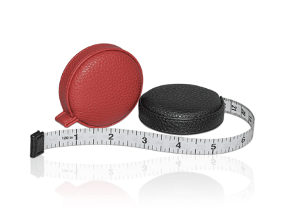 Set of 2 120 Inch Retractable Tape Measures - Leather Cases