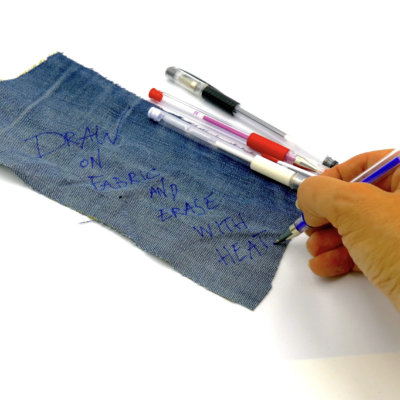 Heat Erasable Pens - Draw on Fabric