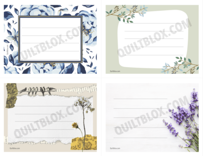 QB140 - Quilt Labels - Set 5 - with lines and Watermark - Image