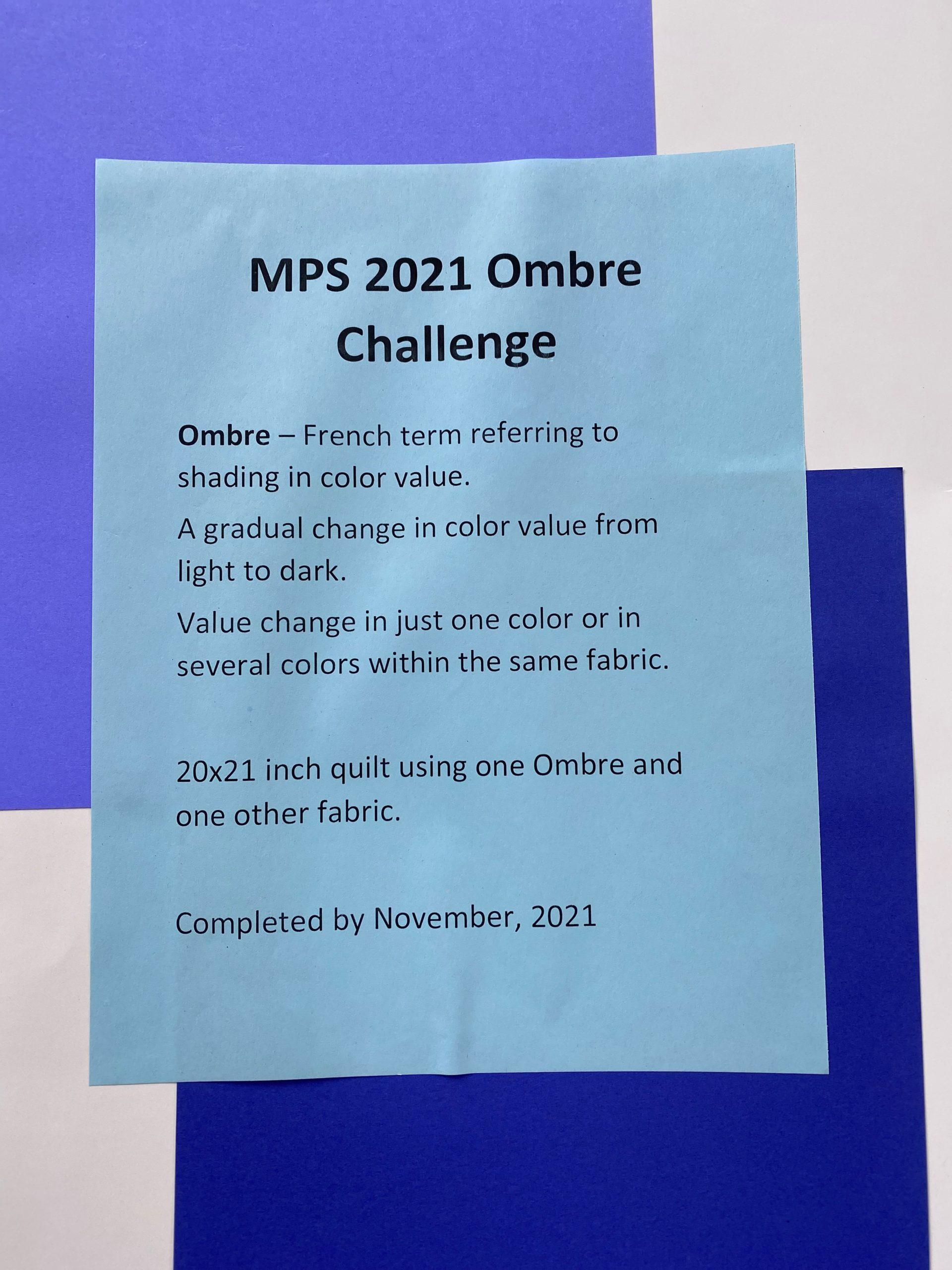 Ombre Challenge - 2021