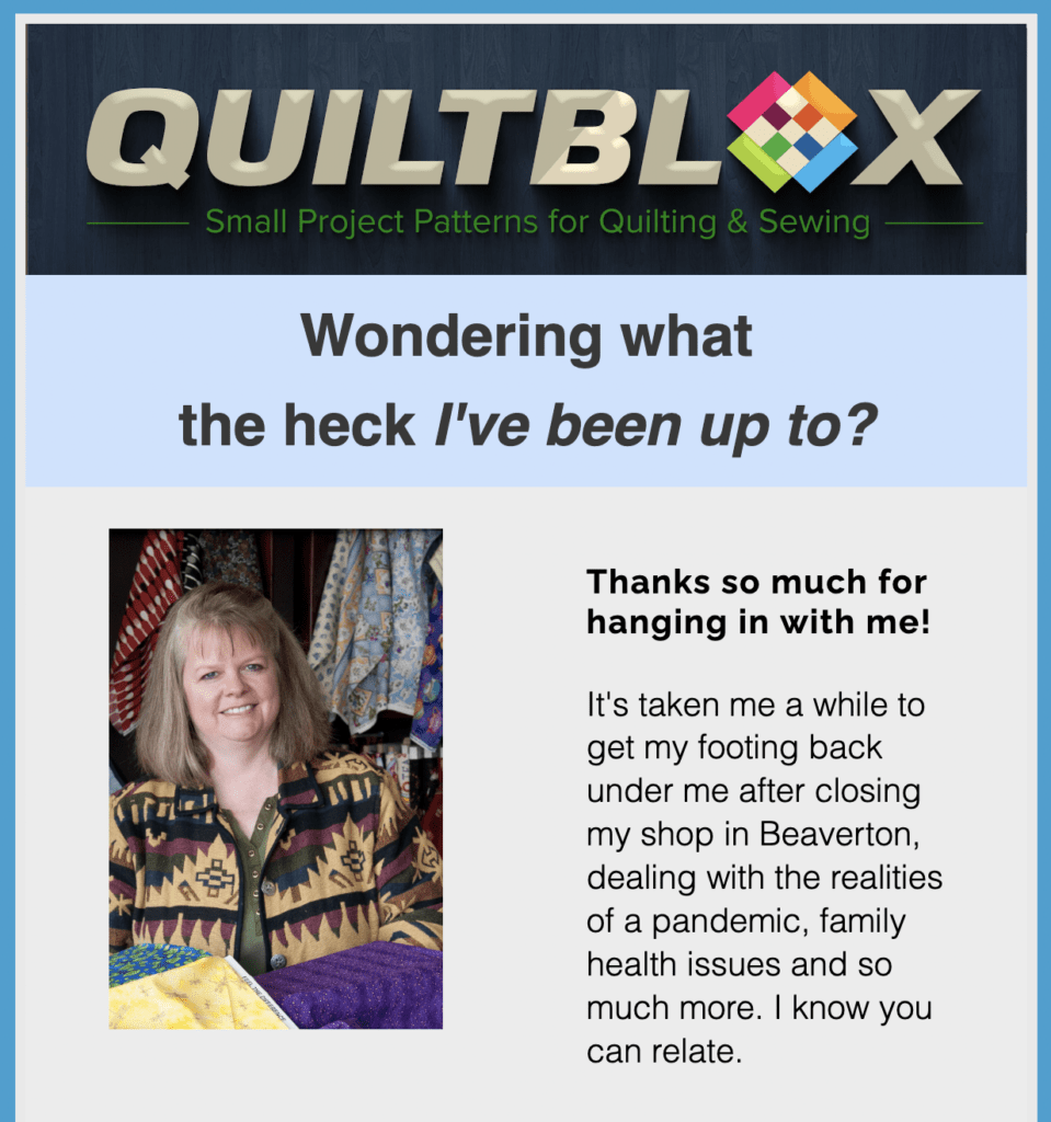 Quiltblox eNewsletter June 15 2022