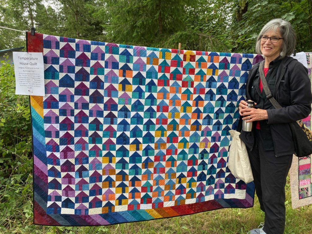 Temperature House Quilt by Christie Fry