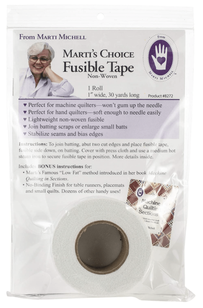 1 Inch fusible batting tape from Marti Michell