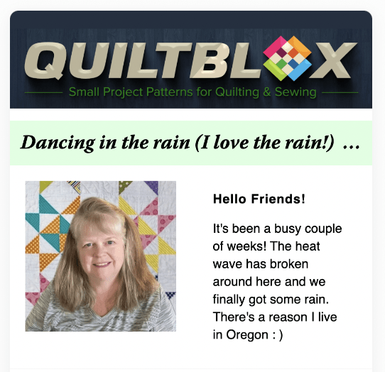 Quiltblox eNewsletter - October 1 2022
