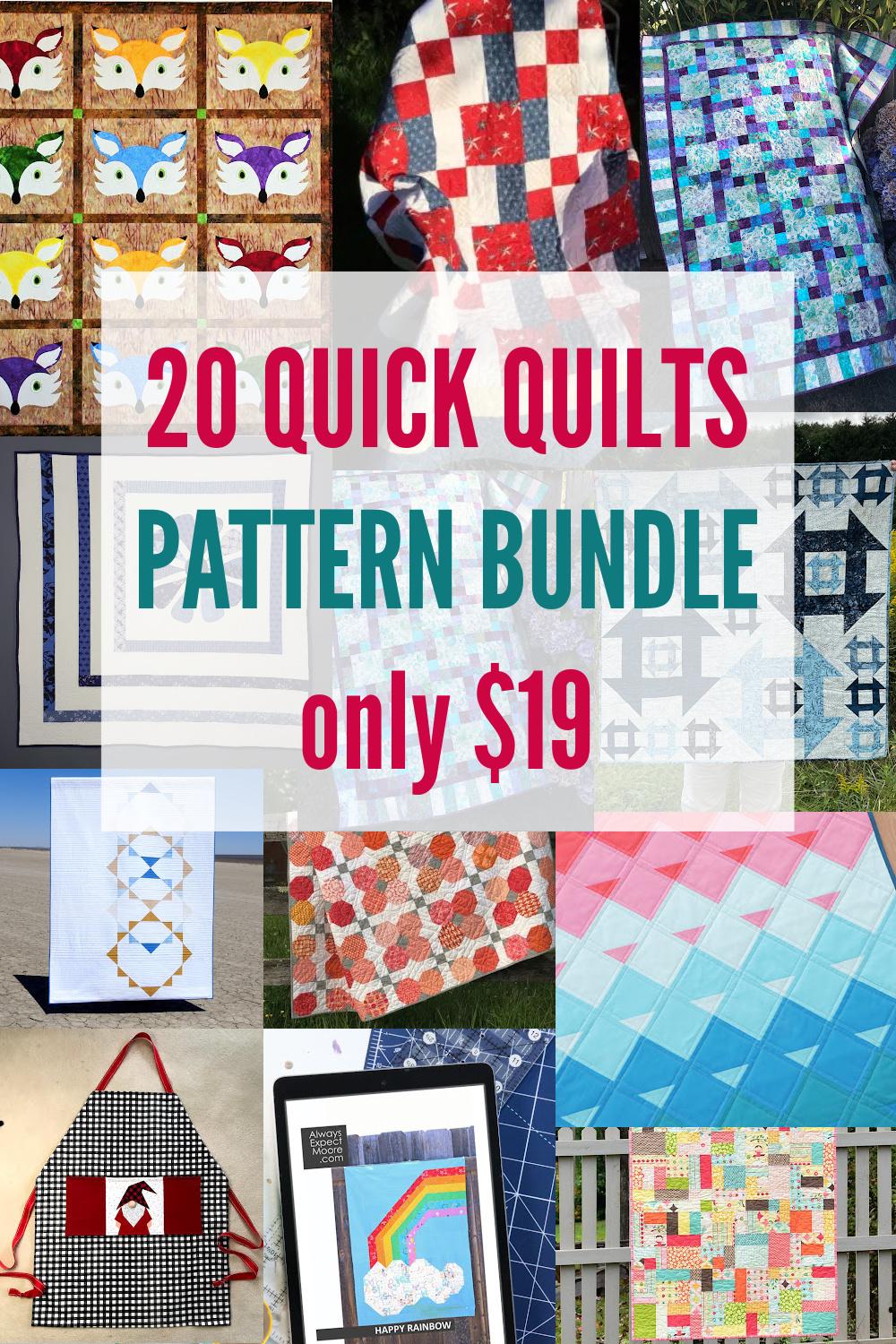 quick quilts pattern bundle 1