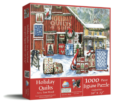 Holiday Quilts Puzzle - Front of Box