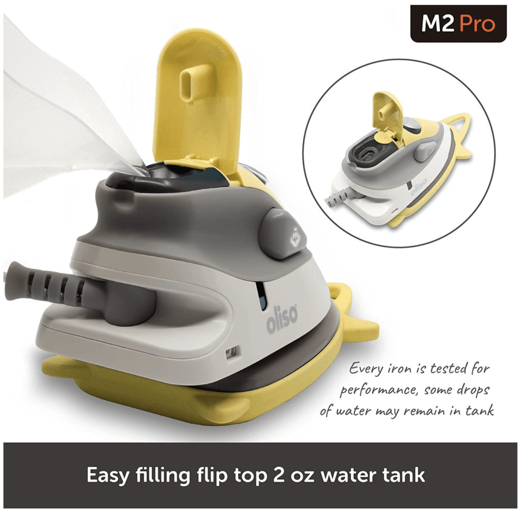 Oliso M2 Mini Project Steam Iron with Solemate