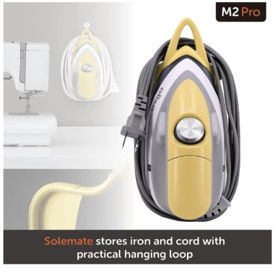 Oliso M2 Mini Project Steam Iron - Stores Easily