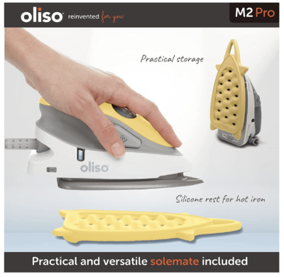 Oliso M2 Mini Project Steam Iron - with Soleplate