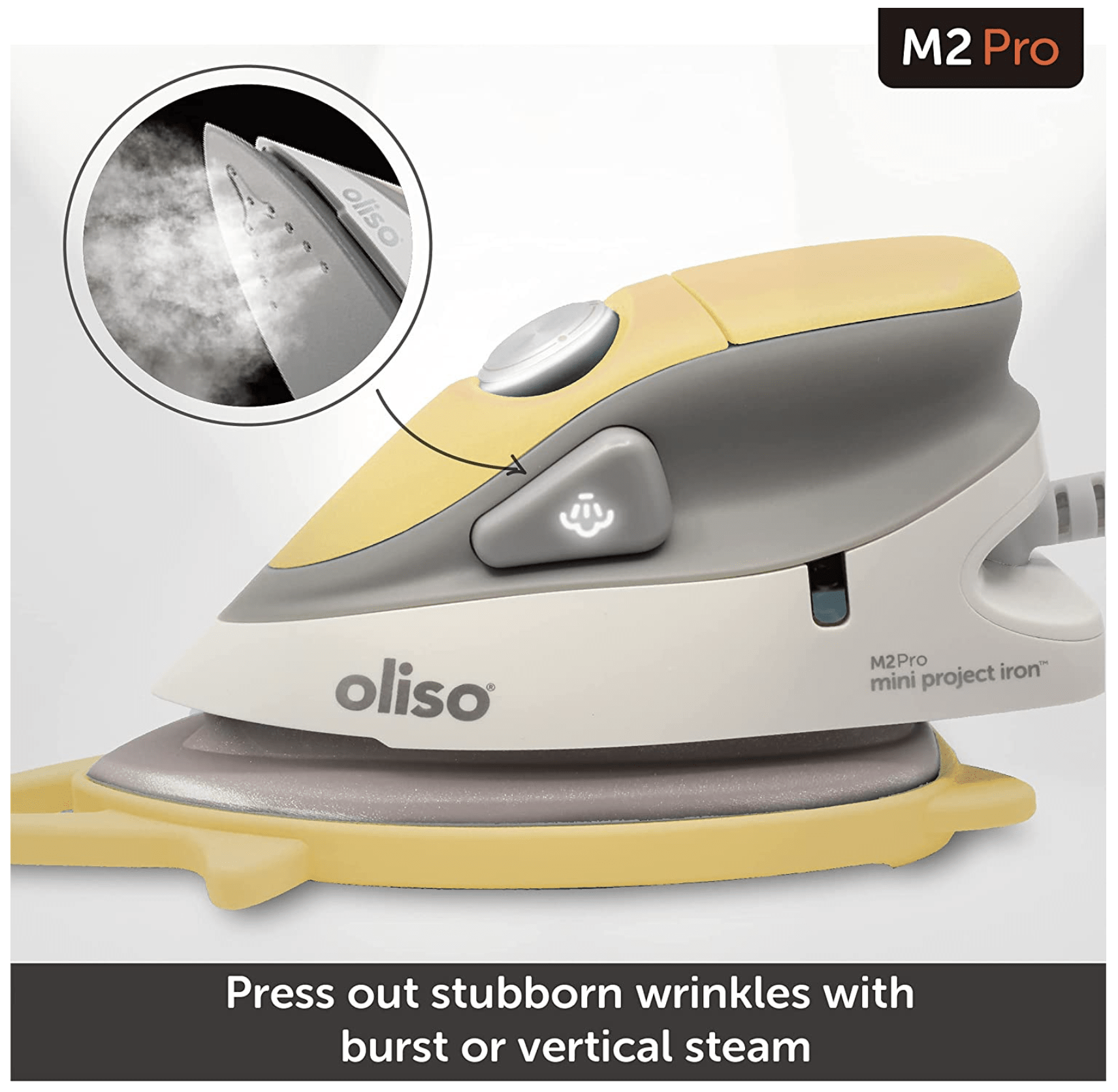 Oliso M2 Mini Project Steam Iron – with Solemate