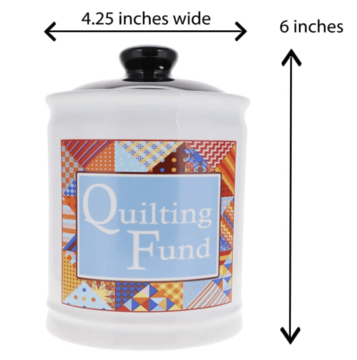 Quilting Fun Jar - with Dimensions
