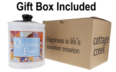 Quilting Fund Jar - with Box
