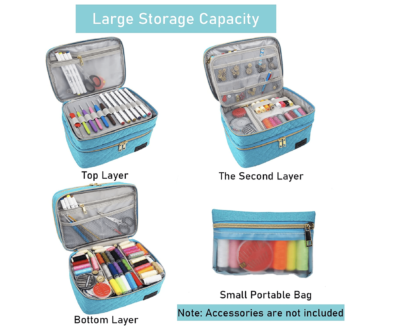 Sewing Organizer Bag - Large Storage Capacity