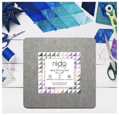 Wool Ironing Mat by Nido - 17 Inches Square