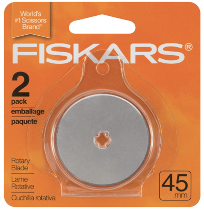 Fiskars Rotary Blade - 2 pack - Front of Package