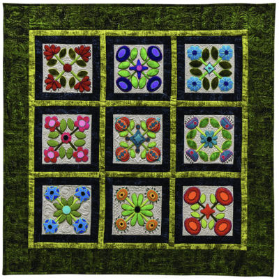 Whimsical Wool Applique - Quilt