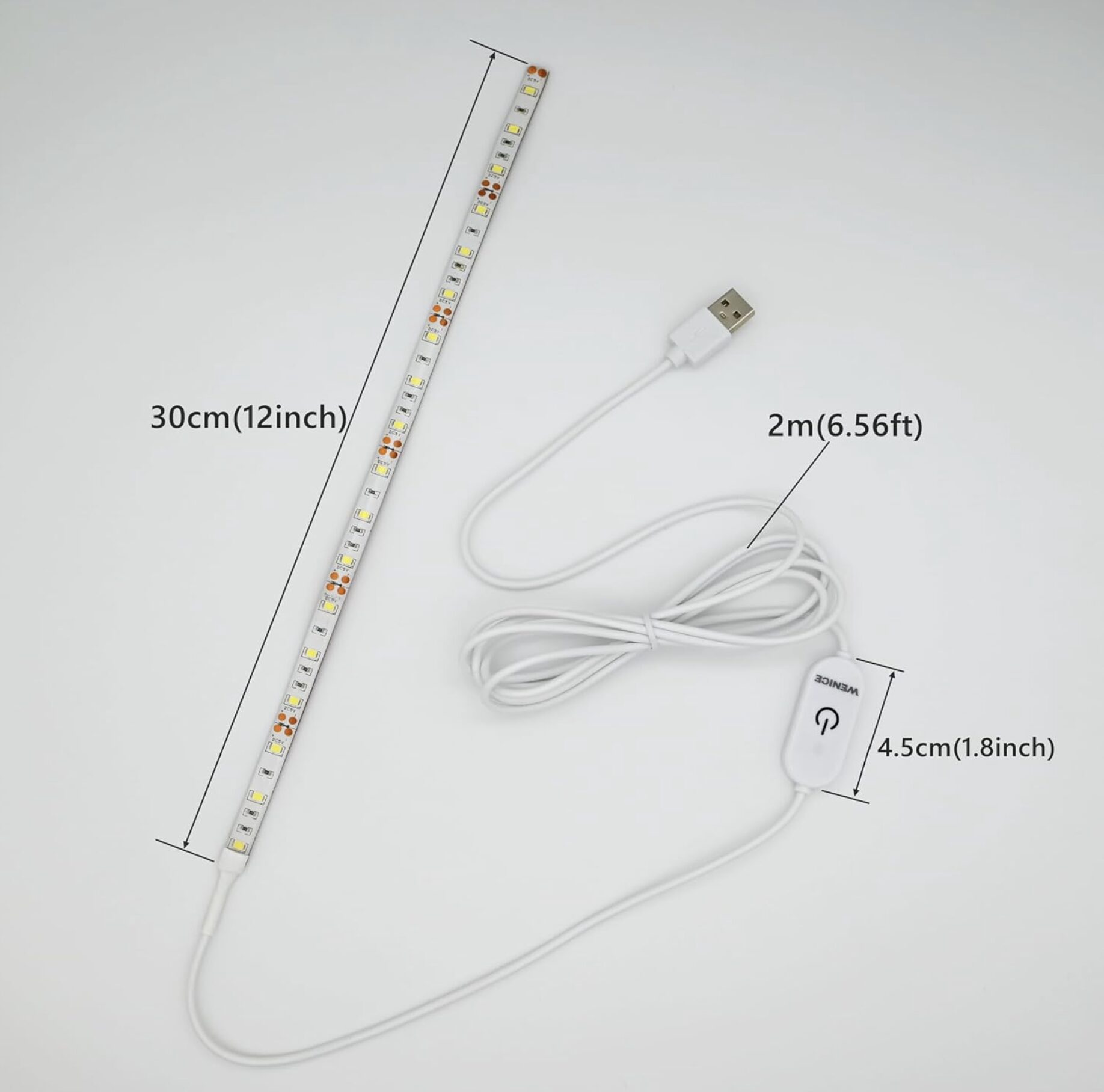 Sewing Machine LED LIght Strip - Dimensions