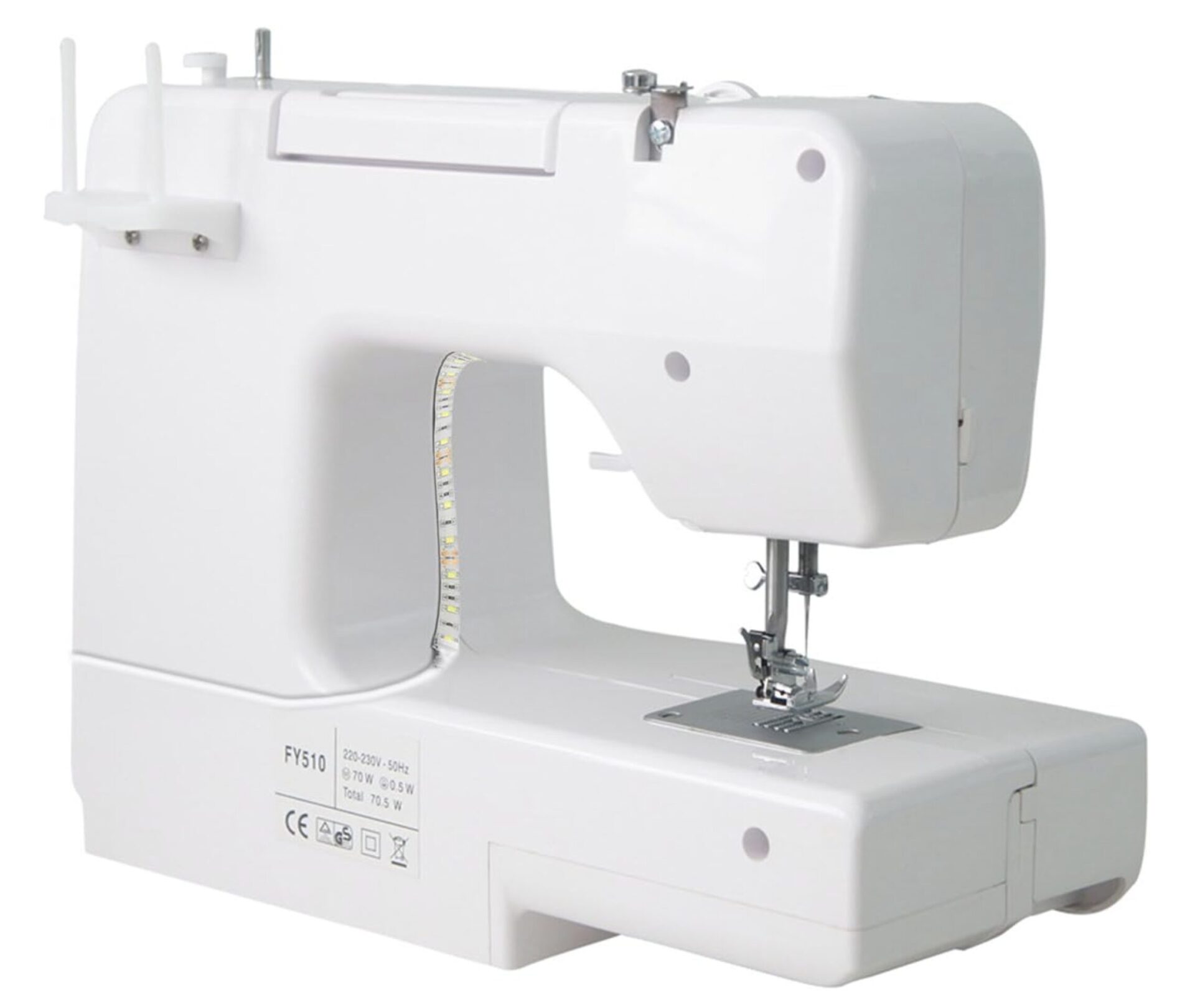 Sewing Machine LED Light Strip - Back of the Machine