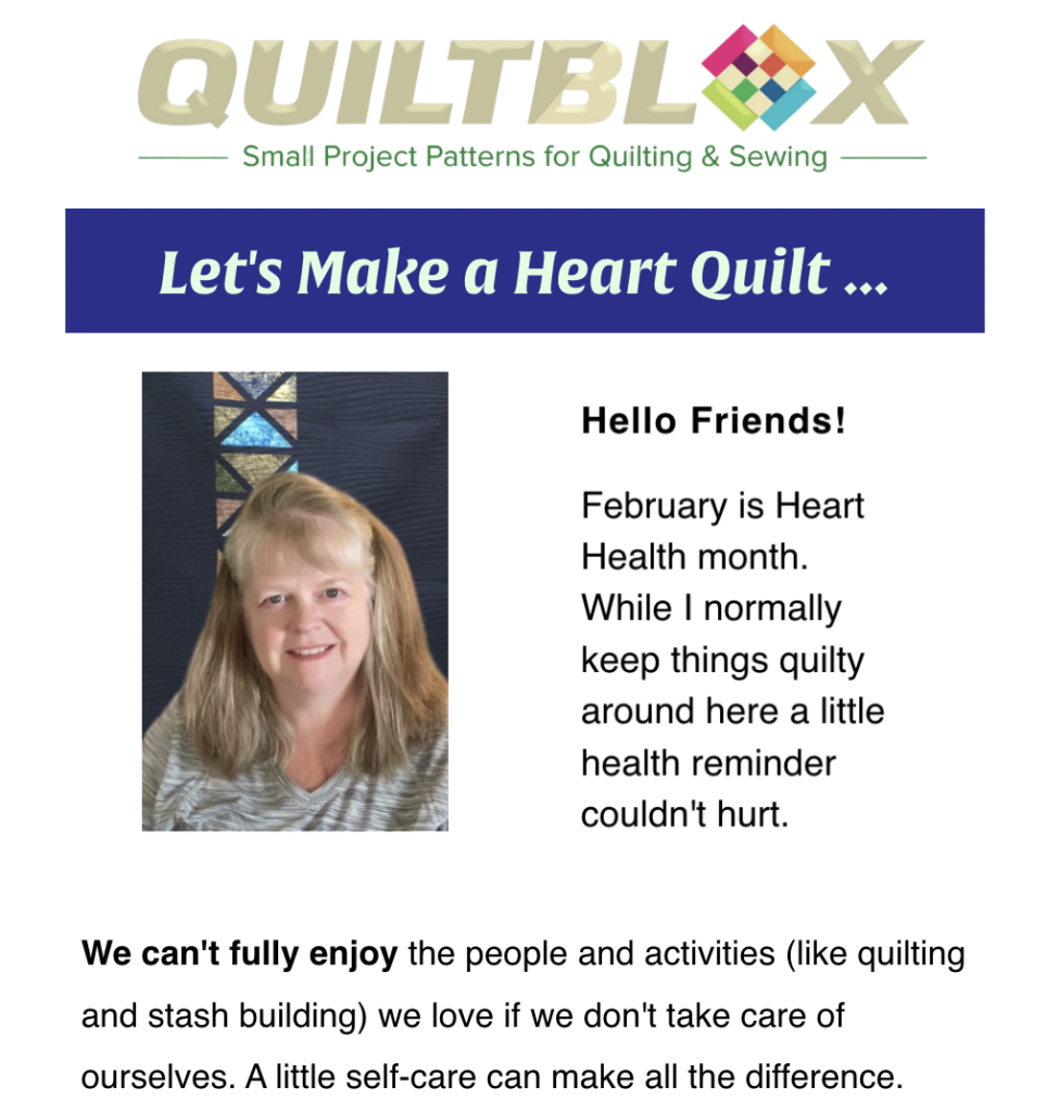 Quiltblox eNewsletter - February 1 2023