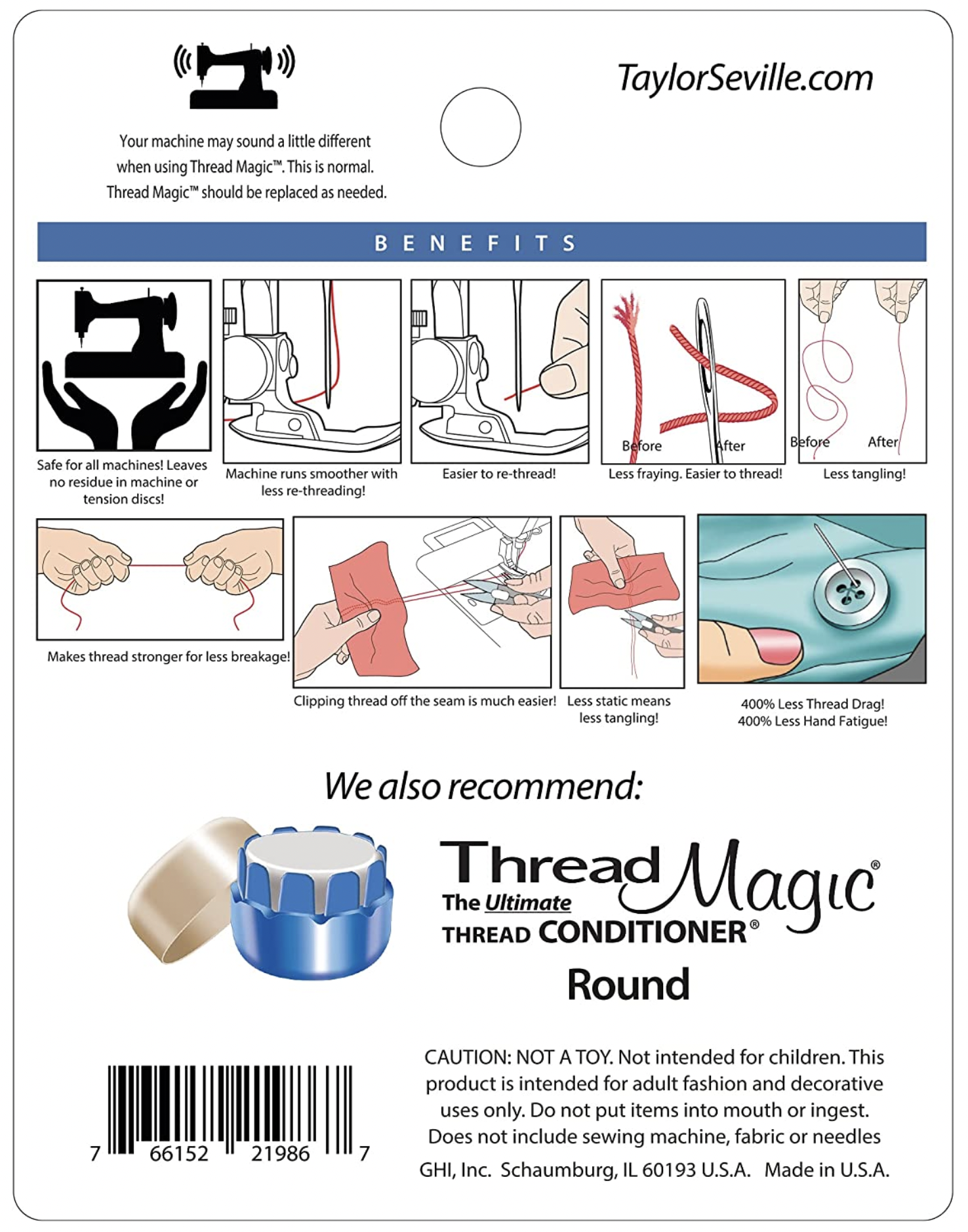 N494 - Thread Magic - Thread Conditioner - Strengthener - by Taylor Seville  - Quilt Yarn Stitch
