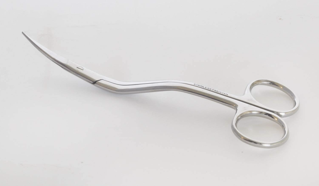 Bent Handle Curved Embroidery Scissors