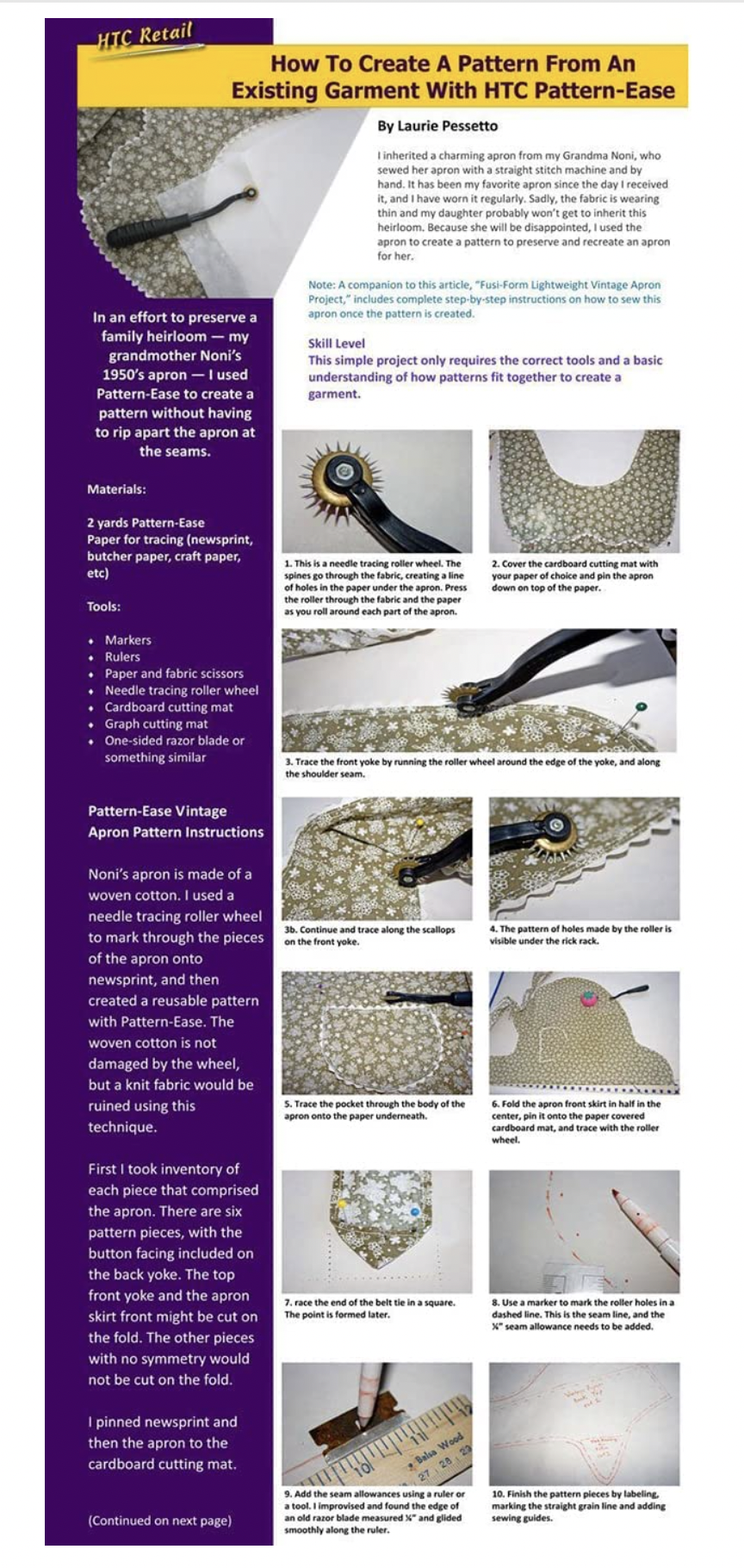 Pattern Trace Foundation Paper – S.O. Sew Dressmaking