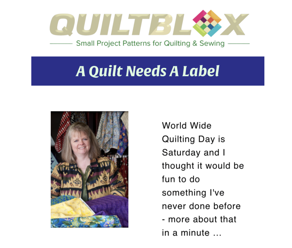 Quiltblox eNewsletter 11 March 2023