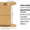 Ribbon Storage Cards - Size