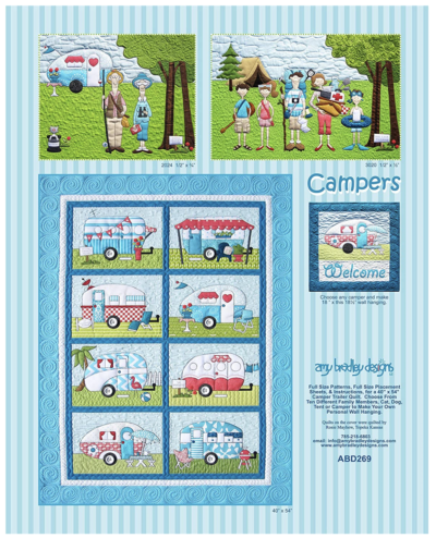 Campers by Amy Bradley - Back Cover Image - Quiltblox.com