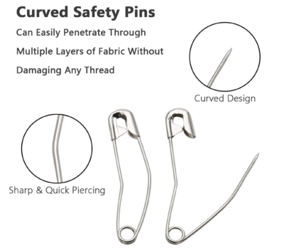 Curved Safety Pins - Design - Image - Quiltblox.com