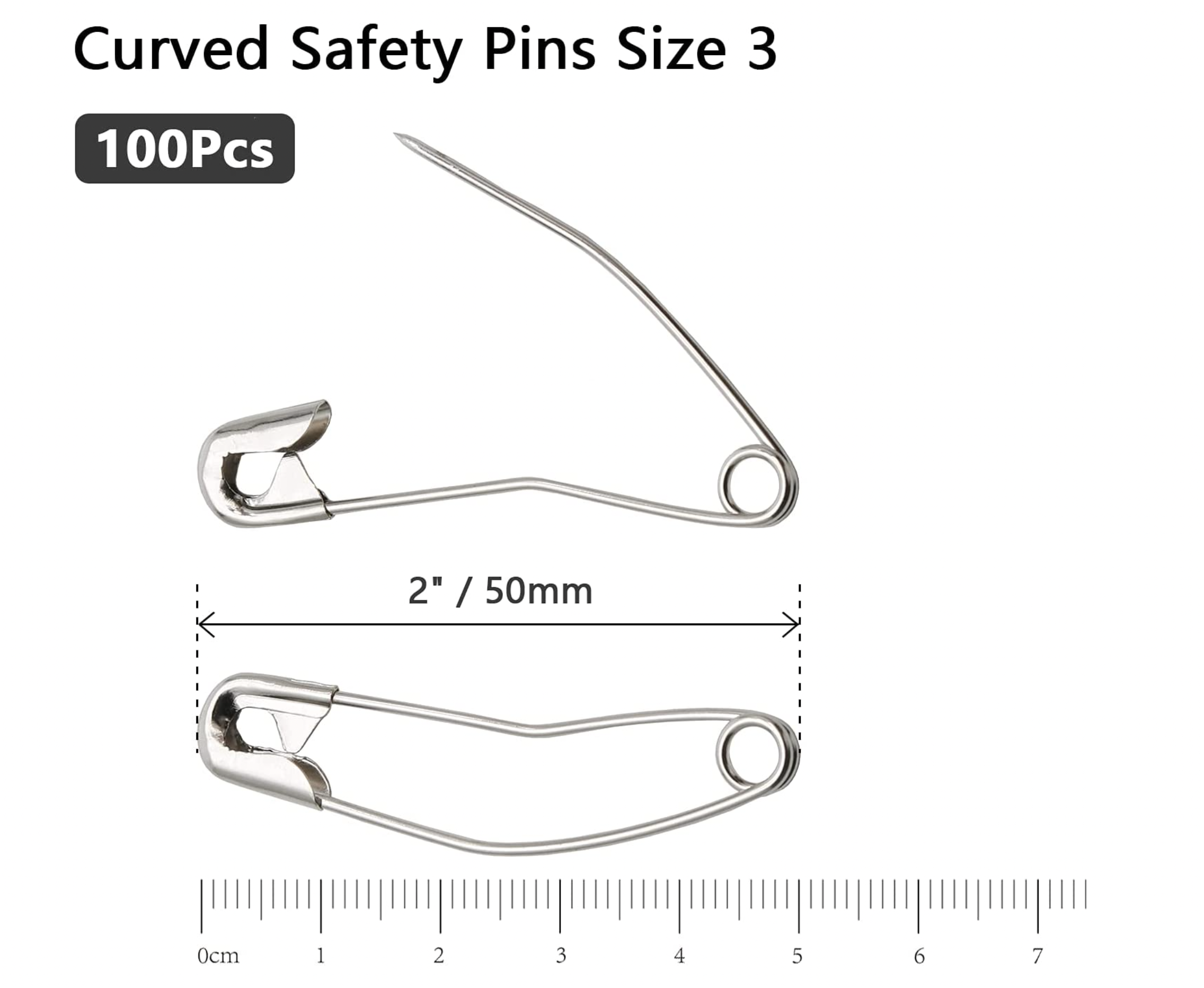 Curved Safety Pins | Quiltblox.com