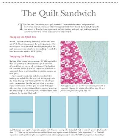 Fat Quarter Workshop - The Quilt Sandwich Image - Quiltblox.com