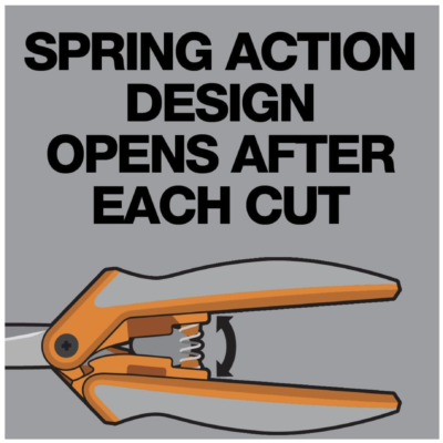 Fiskars Titanium Micro-Tip Scissors - Spring Action Handle - Image - Quiltblox.com