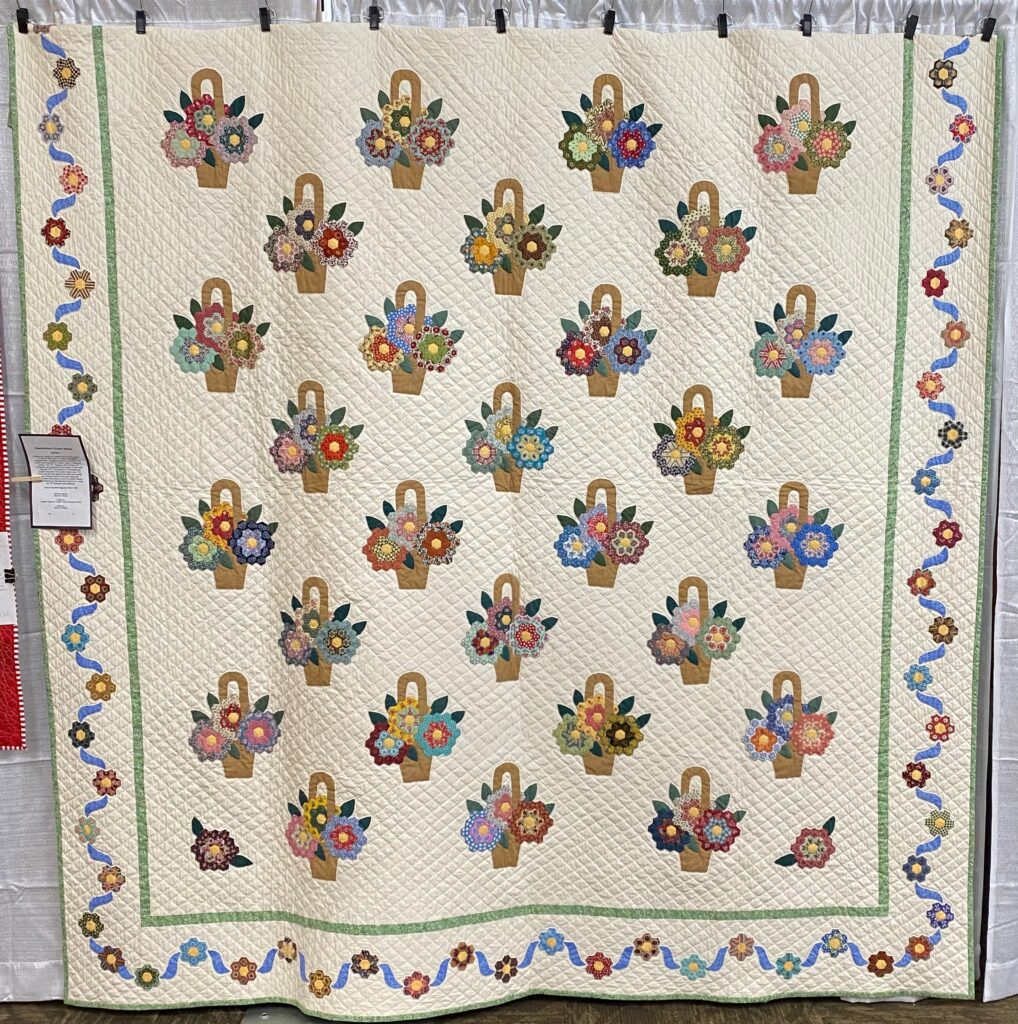 The 2023 MPS Earth Day Quilt Show - Mary Ann M. - Grandmother's Flower Basket