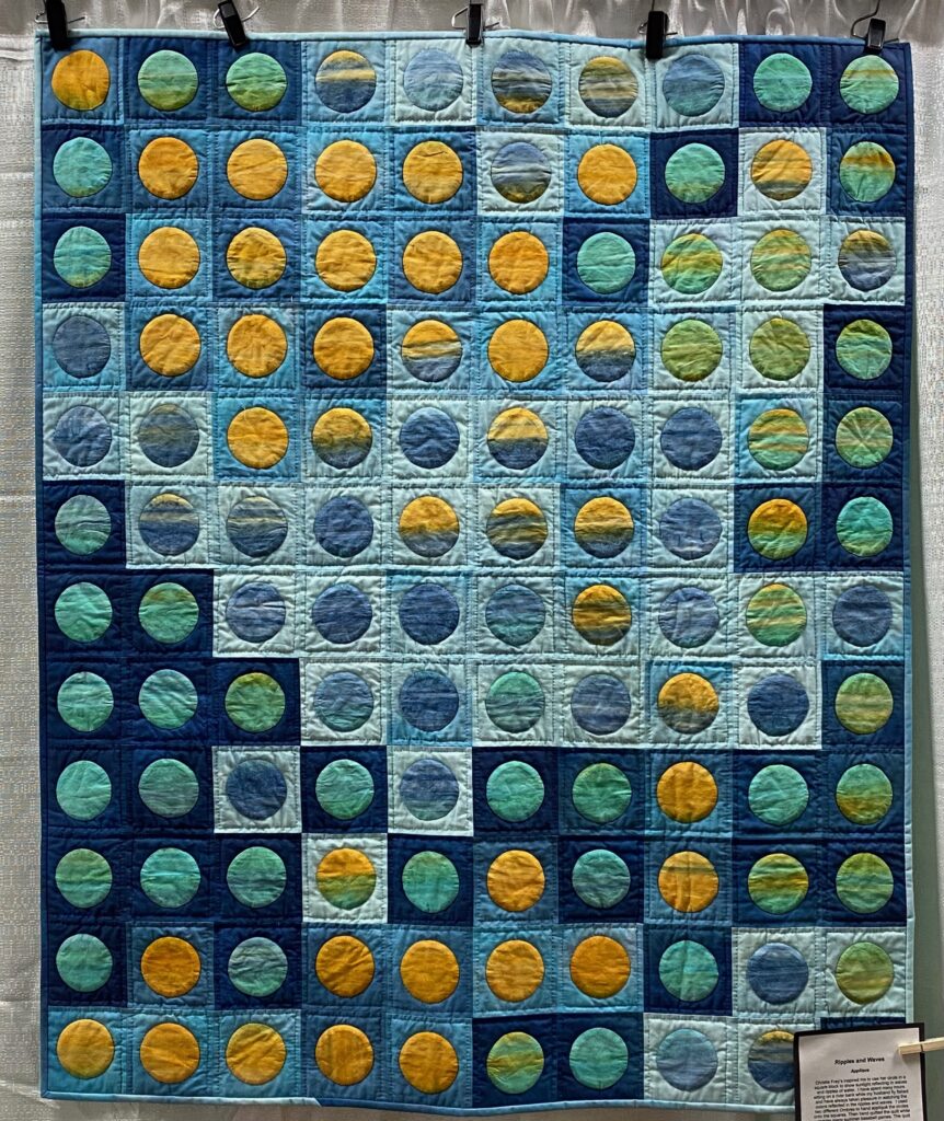 The 2023 MPS Earth Day Quilt Show - Linda G. - Ripples and Waves