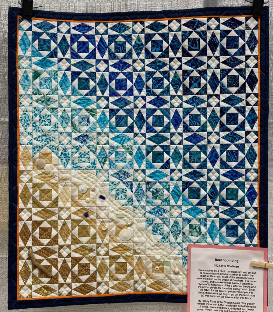 The 2023 MPS Earth Day Quilt Show - Marcia S. - Beachcombing