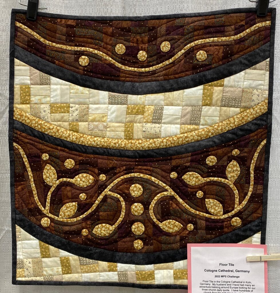 The MPS Earth Day Quilt Show - Linda G. - Floor Tile, Cologne Cathedral, Germany
