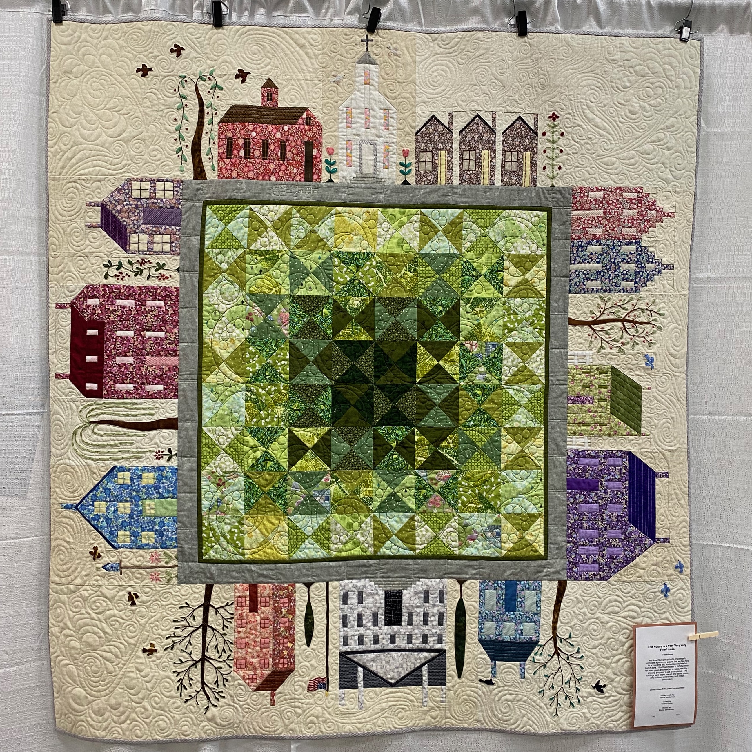 MPS Earth Day Quilt Show 2023 - Marcia S. - Our House is a very Very Very Fine House