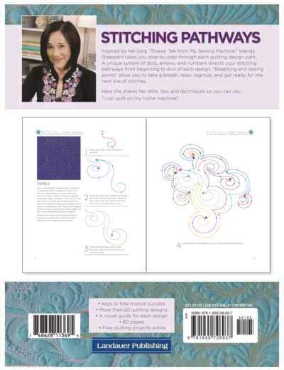 Stitching Pathways by Wendy Sheppard - Back Cover - Image - Quiltblox.com