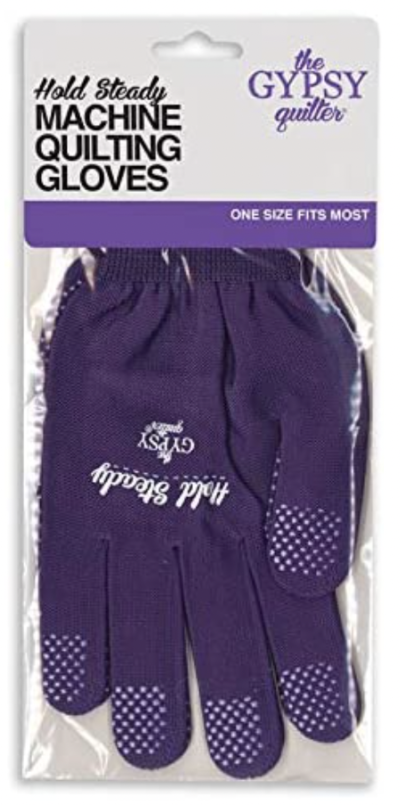 Gypsy Quilter - Hold Steady Quilting Gloves for Free Motion Quilting - Front of Packaging - Image - Quiltblox.com