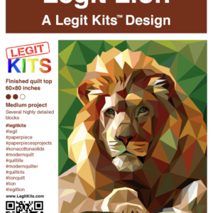 Legit Lion - Front Cover - Image - quiltblox.com