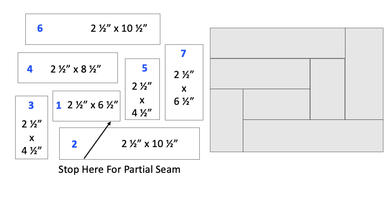 Partial Seams - Rectangular Block Construction - Image - Quiltblox.com