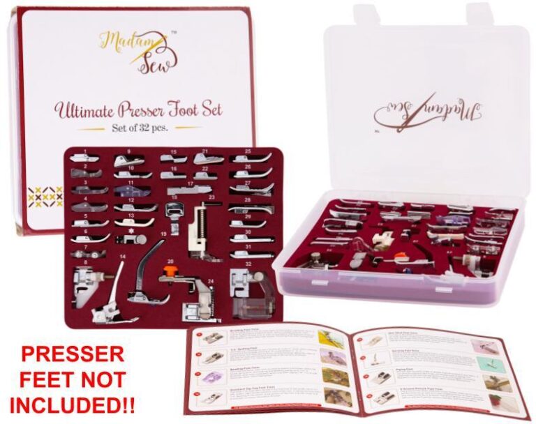 Presser Foot Storage Box and Explanation Book