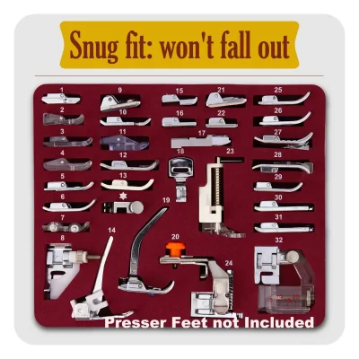 Presser Foot Storage Box and Explanation Book - Snug Fit - Image - Quiltblox.com
