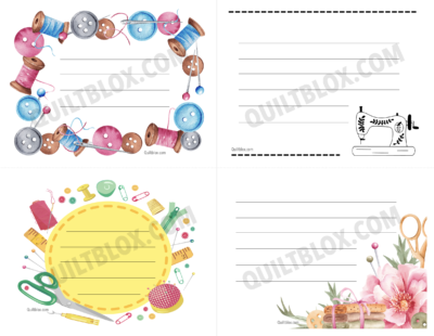 QB156 - Quilt Labels - with Lines and Watermark - Image