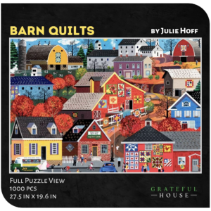 Barn Quilts Jigsaw Puzzle by Julie Hoff for Grateful House - Quiltblox.com