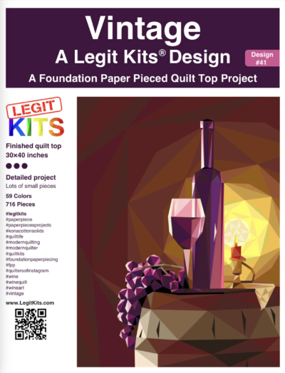 Legit Kits - Vintage - pattern Front Cover Image - Quiltblox.com